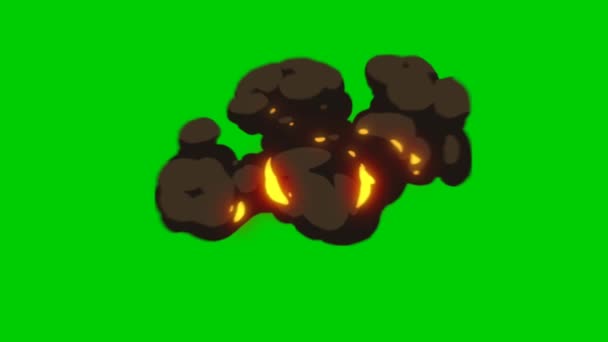 Animation Écran Vert Explosion Bande Dessinée Technologie Abstraite Science Ingénierie — Video