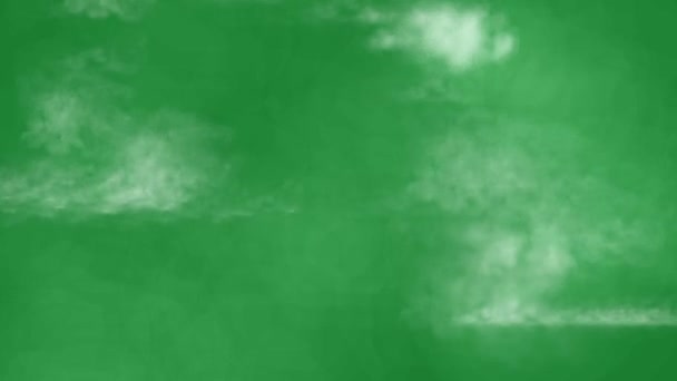 Облачная Анимация Зеленый Экран Видео Абстрактные Технологии Наука Инженерный Искусственный — стоковое видео