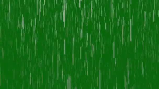 雨动画绿色屏幕 摘要技术 工程技术智能 无缝循环4K视频 3D动画 超高清晰度 4K视频 — 图库视频影像