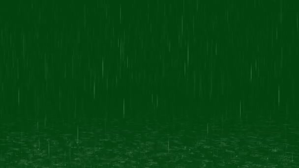 Rain Animeted Green Screen Abstract Technology Science Engineering Artificialintelligence Seamless — Stock Video