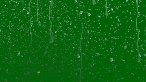 Regn Animerad Grön Skärm Abstrakt Teknik Vetenskap Teknik Artificiell Intelligens — Stockvideo