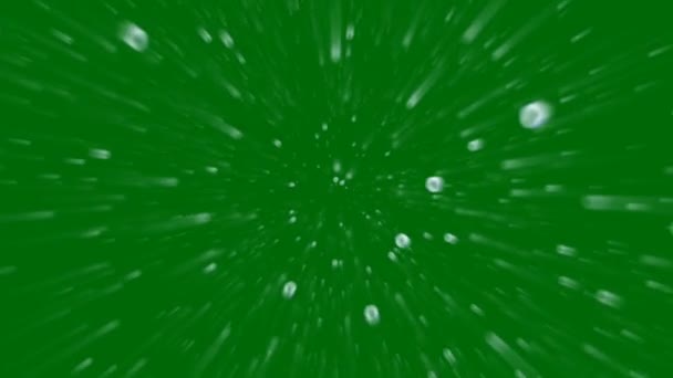 Regen Animierten Grünen Bildschirm Abstrakte Technologie Wissenschaft Technik Künstliche Intelligenz — Stockvideo