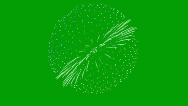 Fireworks Green Screen Abstrakt Technology Science Engineering Artificialintelligence Seamless Loop — Stock video