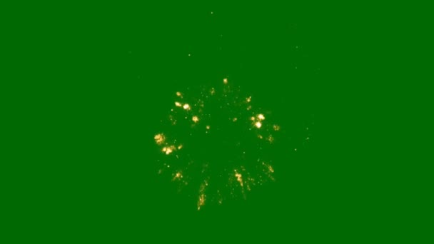 Fireworks Pantalla Verde Tecnología Abstracta Ciencia Ingeniería Artificialintelligence Seamless Loop — Vídeo de stock