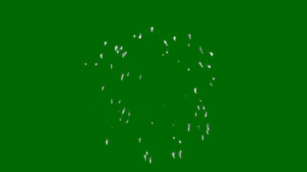 Fyrverkerier Grön Skärm Abstrakt Teknik Vetenskap Teknik Artificialintelligence Sömlös Loop — Stockvideo