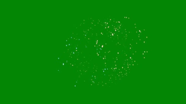 Fyrverkerier Grön Skärm Abstrakt Teknik Vetenskap Teknik Artificialintelligence Sömlös Loop — Stockvideo