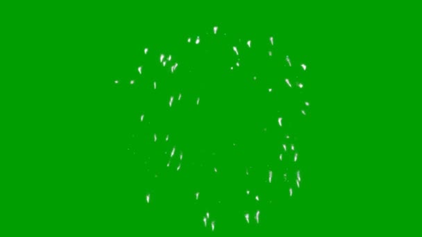 Fireworks Pantalla Verde Tecnología Abstracta Ciencia Ingeniería Artificialintelligence Seamless Loop — Vídeo de stock