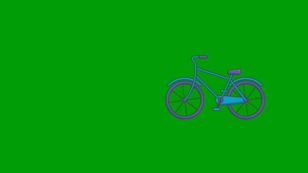 Cykel Grön Skärm Abstrakt Teknik Vetenskap Teknik Artificiell Intelligens Sömlös — Stockvideo