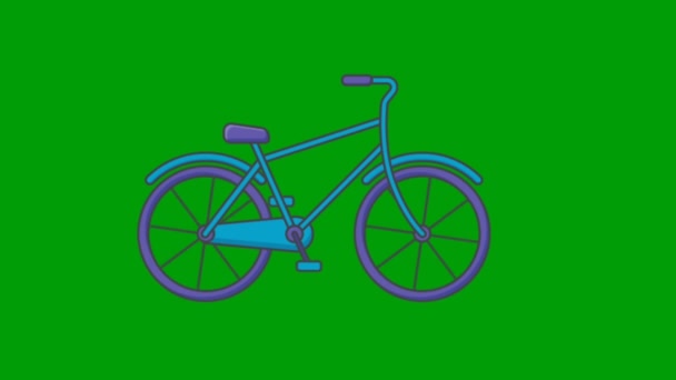 Cykel Grön Skärm Abstrakt Teknik Vetenskap Teknik Artificiell Intelligens Sömlös — Stockvideo