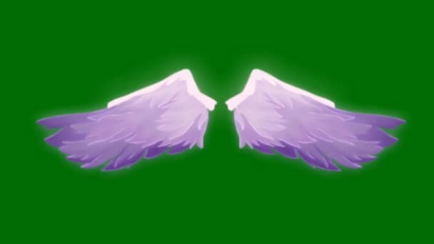 Angel Wings Green Screen Video Abstract Technology Science Engineering Artificialintelligence — Stock Video