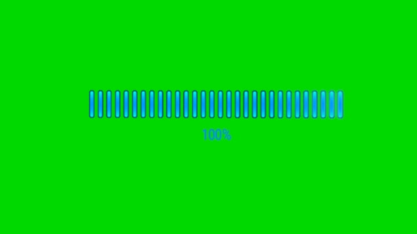 Loading Animation Green Screen Abstract Technology Science Engineering Artificial Intelligence — Stock video