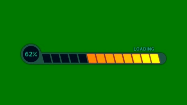 Laddar Animation Grön Skärm Abstrakt Teknik Vetenskap Teknik Artificiell Intelligens — Stockvideo