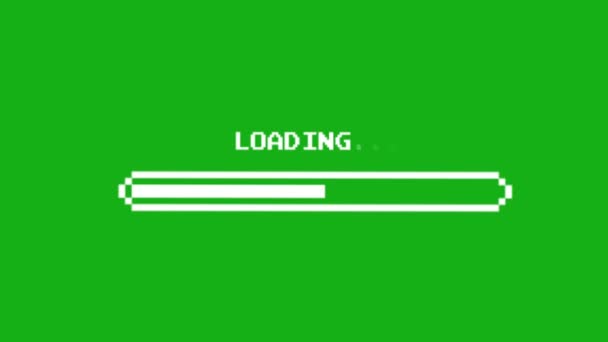 Loading Animation Green Screen Abstract Technology Science Engineering Artificialintelligence Seamless — Stock video