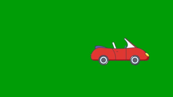 Зеленый Экран Автомобиля Абстрактные Технологии Наука Инженерный Искусственный Интеллект Бесшовный — стоковое видео