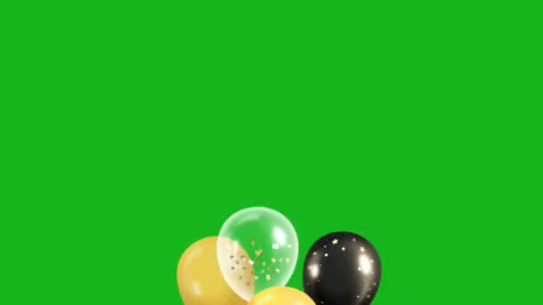 Balloon Πράσινη Οθόνη Αφηρημένη Τεχνολογία Επιστήμη Μηχανική Τεχνητή Νοημοσύνη Seamless — Αρχείο Βίντεο