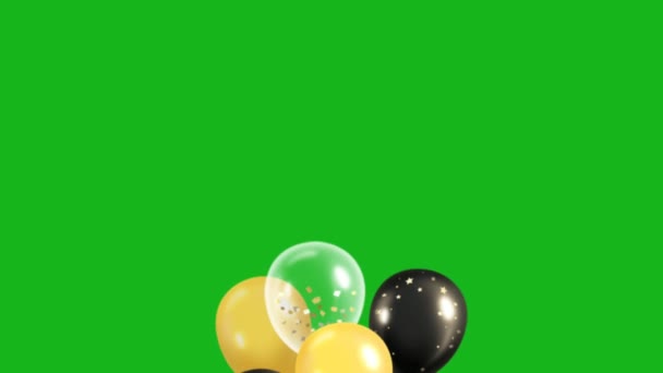 气球绿色屏幕 抽象技术 工程技术智能 无缝圈4K视频 3D动画 超高清晰度 4K视频 — 图库视频影像