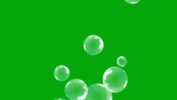 Bubble Green Screen Abstract Technology Science Engineering Artificialintelligence Seamless Loop — Stock Video
