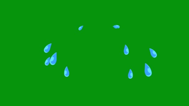 Pláč Karikatura Tvář Zelená Obrazovka Abstraktní Technologie Věda Inženýrství Umělá — Stock video