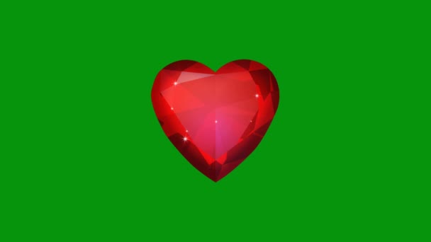 Heart Green Screen Abstract Technology Science Engineering Artificial Intelligence Seamless — 비디오