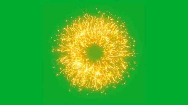 Fireworks Green Screen Abstract Technology Science Engineering Artificialintelligence Seamless Loop — Stock Video