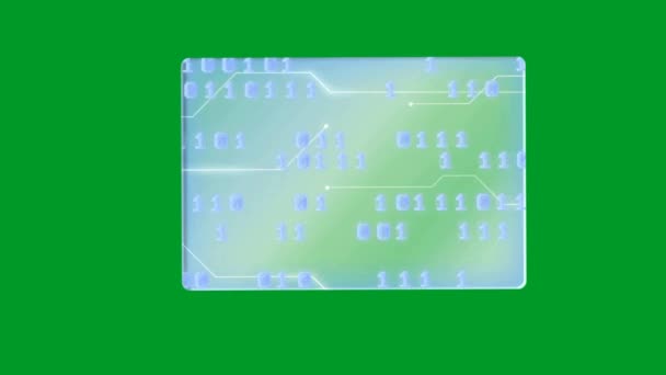 Error Hacking Pantalla Verde Tecnología Abstracta Ciencia Ingeniería Artificialintelligence Seamless — Vídeo de stock