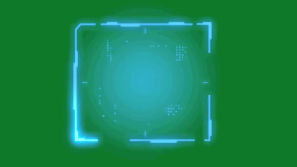 エラーハッキング緑の画面 抽象技術 工学人工知能 シームレスループ4Kビデオ 3Dアニメーション 超高精細 4Kビデオ — ストック動画