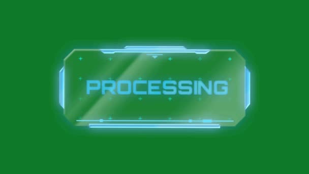 エラーハッキング緑の画面 抽象技術 工学人工知能 シームレスループ4Kビデオ 3Dアニメーション 超高精細 4Kビデオ — ストック動画