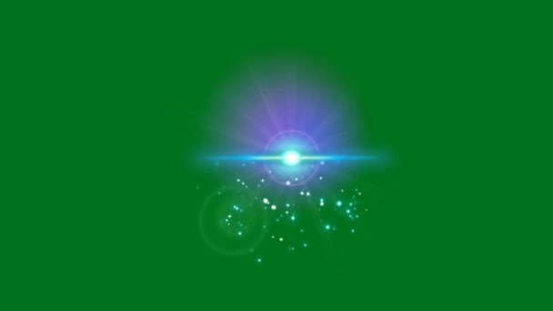 Disparar Estrela Tela Verde Tecnologia Abstrata Ciência Engenharia Inteligência Artificial — Vídeo de Stock