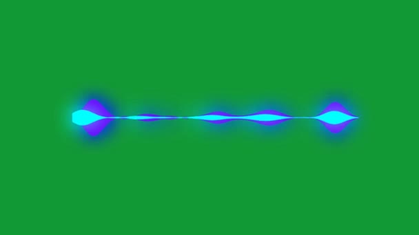 音声スペクトル緑の画面 アブストラクト技術 工学人工知能 シームレスループ4Kビデオ 3Dアニメーション 超高精細 4Kビデオ — ストック動画