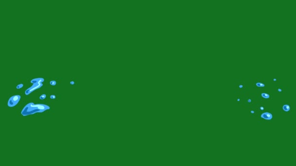 水花Fx绿色屏幕 摘要技术 工程人工智能 无缝圈4K视频 3D动画 超高清晰度 4K视频 — 图库视频影像