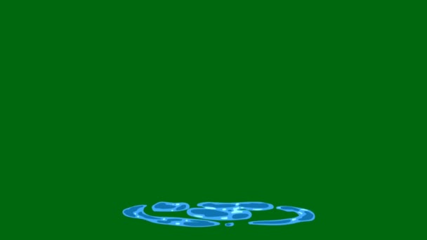 水スプラッシュFx緑の画面 抽象技術 工学人工知能 シームレスループ4Kビデオ 3Dアニメーション 超高精細 4Kビデオ — ストック動画