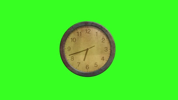 时钟优质绿色屏幕 抽象技术 工程人工智能 无缝圈4K视频 3D动画 超高清晰度 4K视频 — 图库视频影像