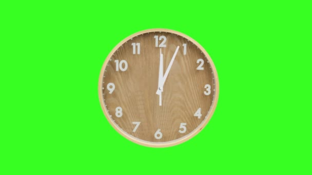 Reloj Calidad Premium Pantalla Verde Tecnología Abstracta Ciencia Ingeniería Inteligencia — Vídeo de stock