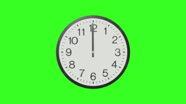 Klocka Premium Kvalitet Grön Skärm Abstrakt Teknik Vetenskap Teknik Artificiell — Stockvideo