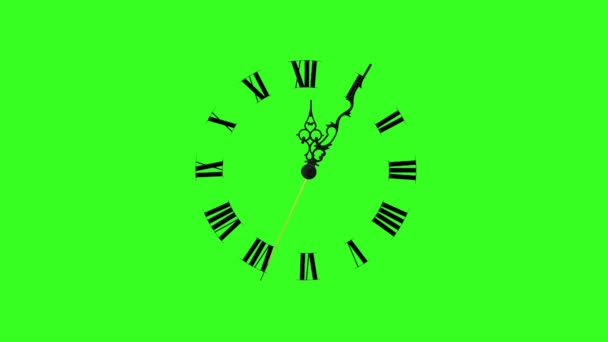 Uhr Premium Qualität Green Screen Abstrakte Technologie Wissenschaft Technische Künstliche — Stockvideo