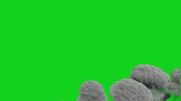 Ceață Ecran Verde Calitate Premium Tehnologie Abstractă Știință Inteligență Artificială — Videoclip de stoc