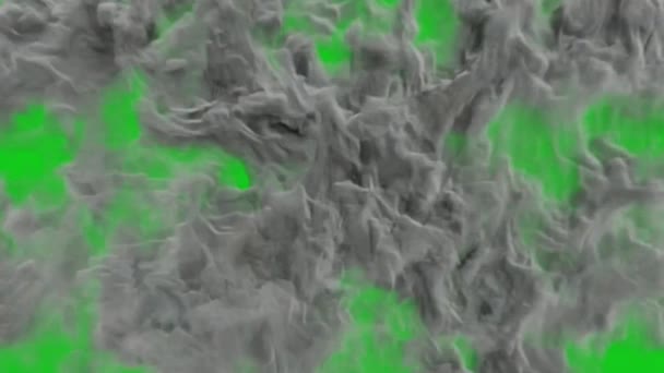 フォグプレミアム品質グリーンスクリーン 抽象技術 工学人工知能 シームレスループ4Kビデオ 3Dアニメーション 超高精細 4Kビデオ — ストック動画