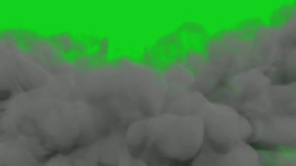 フォグプレミアム品質グリーンスクリーン 抽象技術 工学人工知能 シームレスループ4Kビデオ 3Dアニメーション 超高精細 4Kビデオ — ストック動画