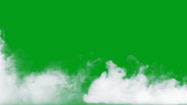Fog Premium Quality Green Screen Αφηρημένη Τεχνολογία Επιστήμη Μηχανική Τεχνητή — Αρχείο Βίντεο