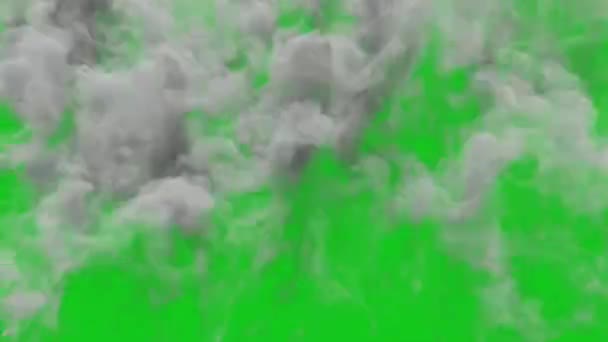 Fog Premium Quality Зелений Екран Абстрактні Технології Наука Інженерний Штучний — стокове відео