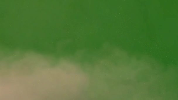 Пыльная Пустыня Песок Анимационное Видео Зеленым Экраном Quality Технология Abstrap — стоковое видео