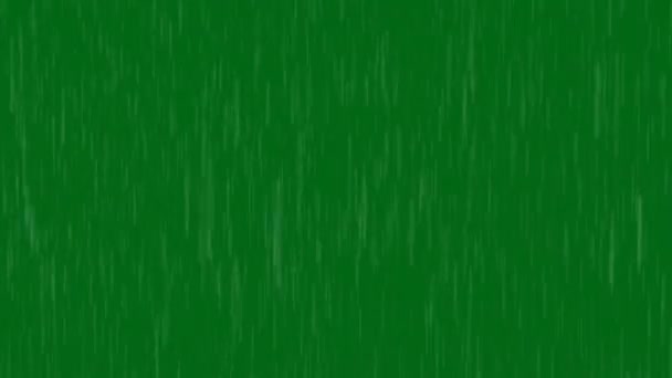 Regn Premium Kvalitet Grön Skärm Vfx Animation Grön Skärm Abstrakt — Stockvideo