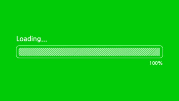 Загрузка Анимации Зеленый Экран Quality Технология Abstrap Наука Инженерный Искусственный — стоковое видео