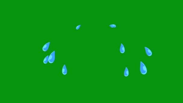 Tranen Hoge Kwaliteit Groen Scherm Video Abstracte Technologie Wetenschap Engineering — Stockvideo