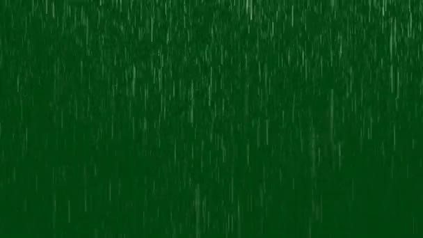 雨高品質のグリーンスクリーン映像 抽象技術 工学人工知能 シームレスループ4Kビデオ 3Dアニメーション 超高精細 4Kビデオ — ストック動画