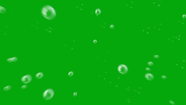Bublina Vysoce Kvalitní Zelená Obrazovka Abstraktní Technologie Věda Inženýrské Umělé — Stock video