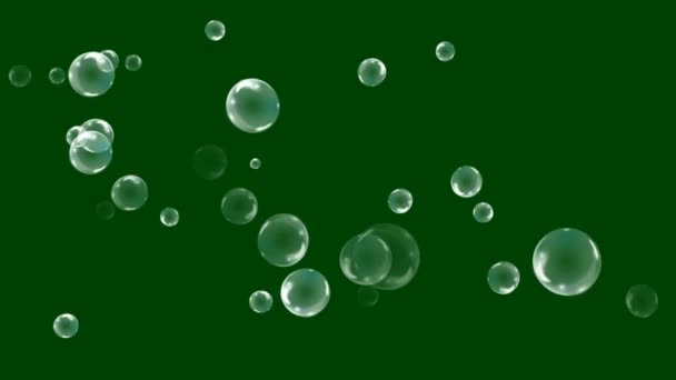 Bubble Υψηλής Ποιότητας Πράσινη Οθόνη Αφηρημένη Τεχνολογία Επιστήμη Μηχανική Τεχνητή — Αρχείο Βίντεο
