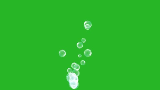 Bubble High Quality Green Screen Abstrakte Technologie Wissenschaft Technische Künstliche — Stockvideo