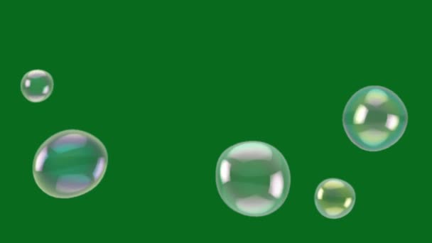 Зеленый Экран Bubble High Quality Технология Abstrazeneca Наука Инженерный Искусственный — стоковое видео