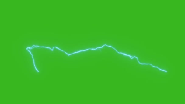 Donder Hoge Kwaliteit Groen Scherm Abstracte Technologie Wetenschap Engineering Kunstmatige — Stockvideo